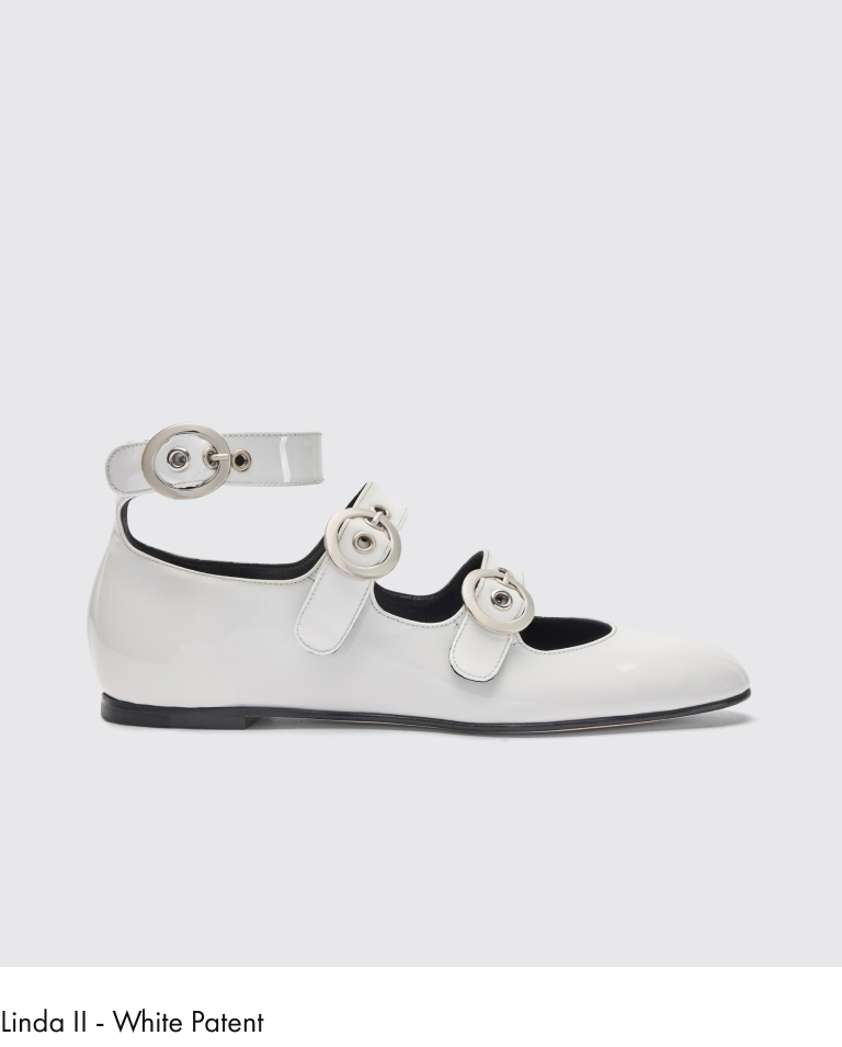 Linda II White Patent